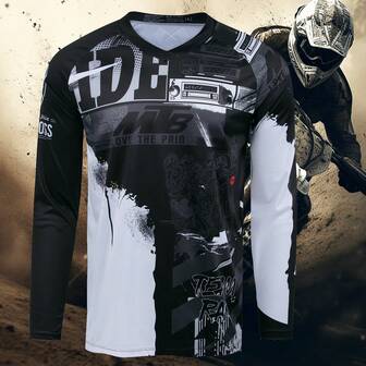 2025 Boyfriend Style Men's Long Sleeve Motocross Cycling Jersey Teleyi Downhill Mountain Bike MTB Shirts Offroad DH Motorcycle Motocross Clothing