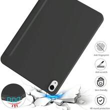Compatible With IPad (A16) Case/IPad Pro Air /1/2/3/4/5/6/7/8/9/11/10th Generation Case [10.2/10.9/9.7/11-Inch 2025/10.9 Inch 2017/2018/2019/2020/2021/20222024] , Trifold Stand Smart Cover With Soft TPU Back,Auto Wake/Sleep(Balck) - Black - View 4