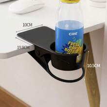 Support organisateur de porte-gobelet de bureau, porte-gobelet à pince pour bureau, dortoir, bureau, bureau d'ordinateur