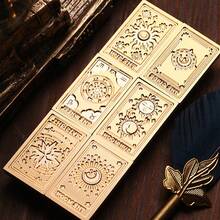 1 Tarot Card Series Fire Lacquer Seal Copper Head, Retro Style, Solid Brass Seal Head, Suitable For DIY Greeting Cards, Sealing Decorations, Desktop Ornaments, Holiday Invitations