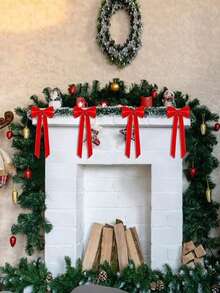 Christmas Decorative Bows, Christmas Decorations, Outdoor Garden Decor, Theme Party Supplies Winter Room Decor