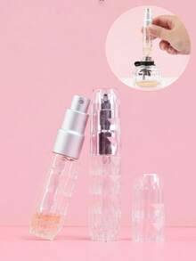 1 pieza Atomizador de perfume recargable portátil y mini, botella atomizadora de tamaño de viaje, accesorios de 5ml/0.2oz