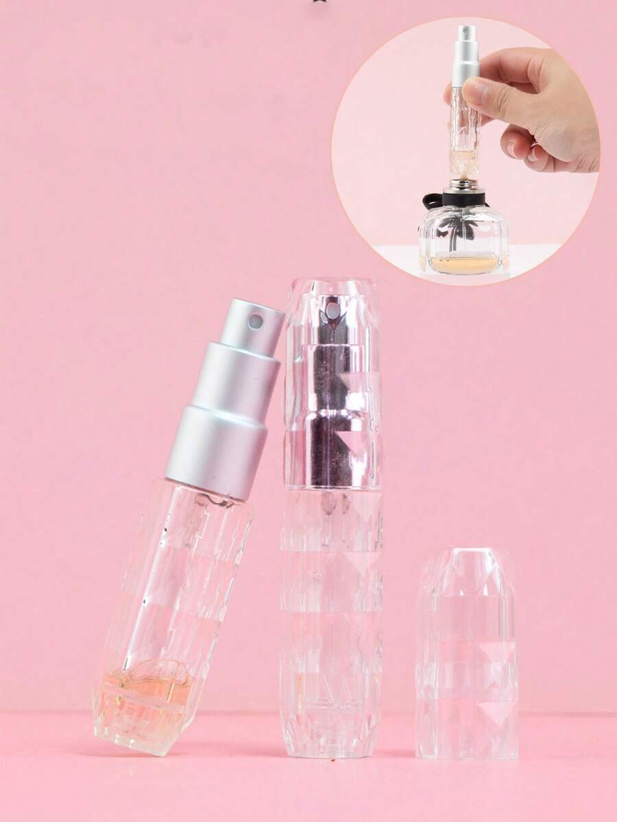 1 pieza Atomizador de perfume recargable portátil y mini, botella atomizadora de tamaño de viaje, accesorios de 5ml/0.2oz