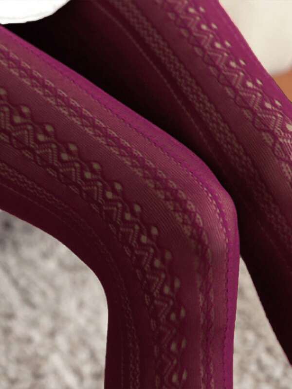 1pc New Japanese Lolita White Vintage Hollowed-Out Lace Pantyhose With Carved Mesh Stockings And Bottom Stockings