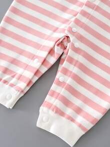 Mono para bebé recién nacido, diseño de oso rosa para bebé e infante unisex de primavera/otoño - Rosa - Ver 6