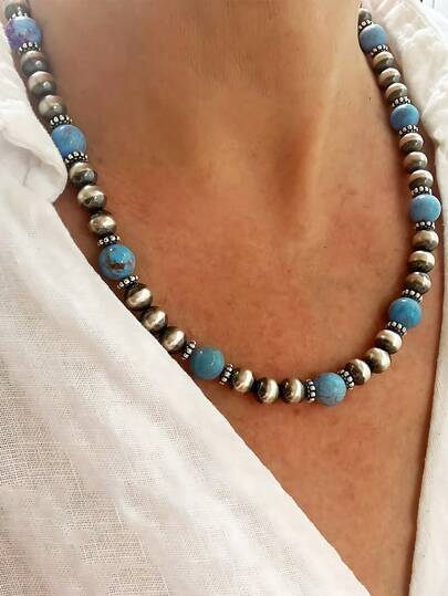 قلادة فوكس بيرل بشكل فراشة بطراز بوهيمي عتيق، مجوهرات غربية للنساء، مثالية للأناقة اليومية وكهدية