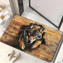 1 Piece Phantom Wolf Doormat, Non-Slip Bathroom, Ultra-Fine Fiber-Absorbent-Washable Polyester, Suitable Bedroom, Living Room Entrance - 彩色 - 查看 3