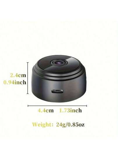 1pc Mini Wireless Slimme Camera Wi Fi, Rechargeable Lithium Polymer Battery, Motion Detection, Non Waterproof, Live View Anytime, Anywhere Via Remote App Control Ideal Home Surveillance, view 8