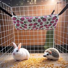 Small Animal Hideaway& Hammock, Cozy House With Roof For Small Pets To Sleep And Hide - Washable Pet Cave& Hideout Corner, Hanging Hammock Hideout Bed, Cage Accessories For Guinea, Hamster, Rat, Glider, Squirrel, Ferret, Kitten, Squirrel, Chinchilla