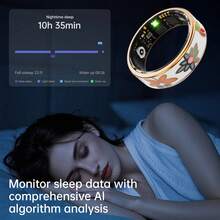 2025 NEW! Enamel Smart Ring, 5ATM Water Resistance Rating, Stylish And Lightweight, Pedometer, Heart Rate Monitoring, Activity Tracking, Compatible With Android And IOS, Resin Material - Multicolor - View 5