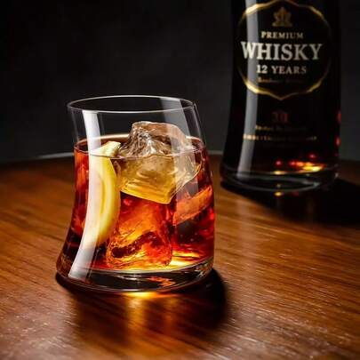 Mondförmiger Glas Becher - Hochwertige Mehrzweck Tee- und Kaffeetasse für heiße und kalte Getränke, 336ml/11,8oz & 500ml/17,5oz, nur Handwäsche - geeignet für Kaffee, Tee, Saft, Whiskey, Geschenke zu Feiertagen (Ostern, Weihnachten), Haushaltsgegenstände, moderne Barausstattung, Premium Getränkegläser, Mehrzweckbecher, tolles Geschenk