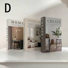 3pcs Vintage-Style Decorative Books, Fake Books, Simulation Books, Decor Books For Bookshelf, Cafe, Hotel, Photography Props, Film/Video Conversion Models, Nordic Home Decor, Coffee Table Accessories