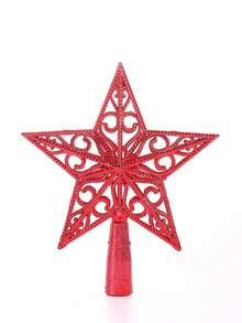 kumozawa 1 قطعة نجمة خماسية رأس شجرة عيد الميلاد، ديكور عيد الميلاد ورأس السنة نجمة خماسية، رأس شجرة عيد الميلاد، ديكور شجرة عيد الميلاد، زينة عيد الميلاد، ديكور منزلي داخلي لعيد الميلاد، ديكور عيد الميلاد الرجعي، ديكور عيد الميلاد كبير، ديكور عطلة، اكسسوار حفلة، نجمة زخرفية، ديكور أنيق، ديكور بلاستيكي، ديكور خفيف الوزن، نجمة عطلة