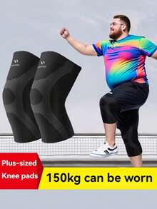 1对超大尺寸护膝，男女通用设计，温暖舒适，为超重用户提供膝盖支撑。适合体重不超过150公斤的用户。适用于跑步、篮球、跳绳和健身运动。 - 彩色 - 查看 5