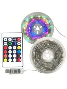 Fita Led 10 Metros RGB Tipo Cordão Com Controle Remoto E Aplicativo Bluetooth A Prova D'Água