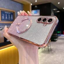 (With Lanyard) Luxury Protective Phone Case With Dust-Proof Holes, Thick Edges, Suitable Compatible With Samsung Galaxy S24 Ultra/S24 Plus/S24/S23 Ultra/S23 Plus/S23/S22 Ultra/S22 Plus/S22/S21 Ultra/S21 Plus/S21 FE/S23 FE/S20 Ultra/S20 Plus/S20 FE, Luxury Protection... Suitable For A5x/C12 3456789/987654321 - Pink - View 2