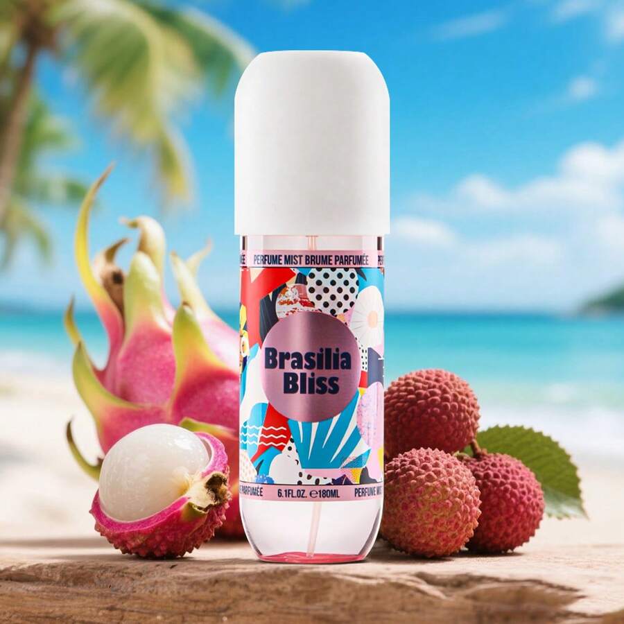 Wish 6.1fl.Oz Hair & Body Fragrance Mist For Women - Long-Lasting Perfume,It Contains Fragrances Of Jasmine, Vanilla, Black Plum, Etc ,Perfect For Dating, Parties And Gift Giving - Brasilia Bliss - 查看 1