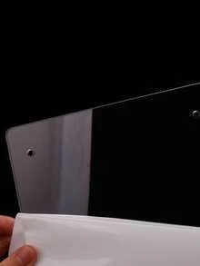 Tablero de exhibición de arte de uñas acrílico - Soporte de exhibición de muestras de color de uñas falsas con adhesivo doble cara, hoja de exhibición de arte de uñas transparente, herramienta de exhibición de arte de uñas para salones de uñas