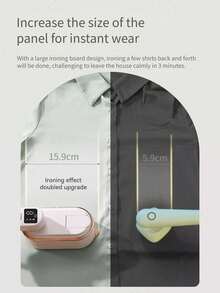 OBOVAY 2-In-1 Handheld Steam Iron/Garment Steamer/Portable Travel Steam Iron/Clothes Steamer - UK Plug(220-240V) - View 2