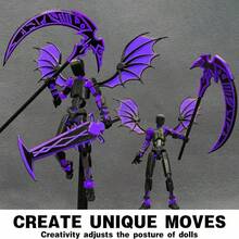 1 件 3D 打印 T13 多关节可动泰坦人偶 - 游戏玩家的完美桌面装饰，理想的圣诞节和万圣节礼物 - 彩色 - 查看 6
