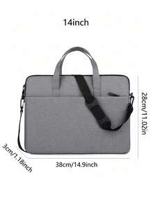 13/14英寸笔记本电脑包/笔记本电脑套/笔记本电脑内胆包/笔记本电脑手提包，适用于商务旅行、大学办公，带提手，便携轻巧，多功能，适合返校季、学校、平板电脑等场合，是返校用品的理想之选。 - 彩色 - 查看 16