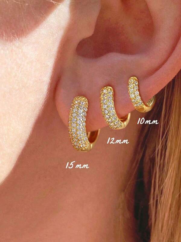 Winglove 1 par de aretes de tuerca de plata de ley 925 con circonita en diseño lindo y de moda, como regalo de joyería fina para mujeres, niñas, citas o fiestas