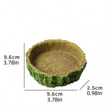 Plastik Reptilien Habitat Deko - Harz Reptilien Plattform, künstlicher Baumstamm Design - geeignet für Eidechsen, Geckos, Frosch Futterschalen, Schlangen Versteck, Einsiedlerkrebs Deko, Reptilien Terrarium