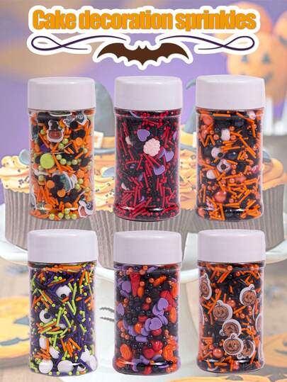 万圣节装饰，南瓜和女巫，鬼魂，骷髅，眼睛，墓地怪物蛋糕装饰，万圣节蛋糕和纸杯蛋糕装饰，可用作万圣节主题派对的甜点蛋糕装饰，饼干和冰淇淋装饰不可食用
