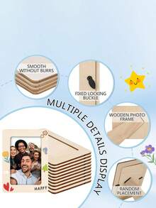 17 piezas Kit de manualidades de marco de fotos, kit de manualidades de marco de fotos de madera sin terminar, kit de pintura DIY que incluye marcos de fotos de madera sin terminar, bolígrafos de colores, pegatinas de diamantes de cristal, utilizado para decoración de marcos y proyectos de arte personalizados, marcos de escritorio verticales, pinturas sin terminar y marcos de fotos decorativos de madera, decoración del hogar, proyectos de arte personalizados, exhibiciones de fotos personalizadas y regalos de proyectos de arte, cumpleaños, graduación