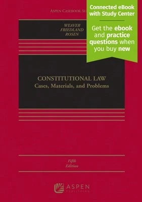 Pre-Owned Constitutional Law: Cases, Materials, And Problems [Connected EBook With Study Center] (Hardcover) By Russell L Weaver, Steven I Friedland, Catherine Hancock - Single Book - View 1