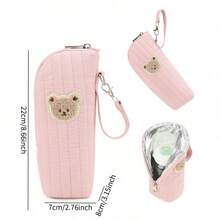 Cartoon Bear Insulated Milk Bottle Bag, Portable Bottle Holder For Stroller - 22*8*7 - View 3
