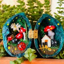 10/50/100 件迷你黄铜铰链 180 度微型家具木盒珠宝盒玩具屋橱柜 DIY 配件 - 优雅的镀黄铜迷你铰链，适用于装饰珠宝盒、橱柜门、玩具屋家具和工艺品，包括钉子 - 多種色 - 查看 8