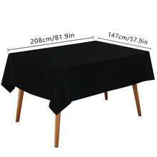 1pc White Table Cloth Rectangle 57.9x81.9 Inch White Tablecloths For 6 Foot Tables - Wrinkle Resistant Polyester Table Cloth Fabric Table Cover For Party Wedding Events And Camping - Multicolor - View 11