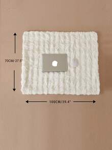 1pc Plain Cozy Light Pink Rabbit Fur Plush Blanket Luxury Stylish Bubbled Paired Faux Fur Fluffy Long Plush Blanket Bedding Throw Soft Warm Comfortable Couches Blankets For Home, For Sofa, Living Room King Queen Twin Throw Size Back School Bedding Domitory Blanket - Light Pink - View 9