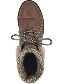 Women's Hiking Style Boot - Duena - Tobacco/Fabric/Fleece - View 4