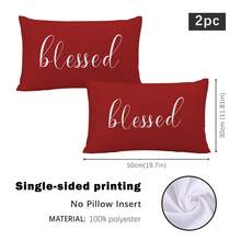 MEMNUN 1 Stück/2 Stück minimalistischer roter Hintergrund Text Muster dekorativer Kissenbezug [ohne Kissenfüllung], 11,81*19,71 Zoll (30*50 cm), [einseitiger Muster] Polyester Kissenbezug, Raumdekoration, Heimdekoration, Schlafzimmerdekoration, Raumdekoration für Sofa, Bett, Wohnzimmer, Schlafzimmer, Auto, Büro, Hotel, ganzjährig, perfektes Geschenk für Familie und Freunde