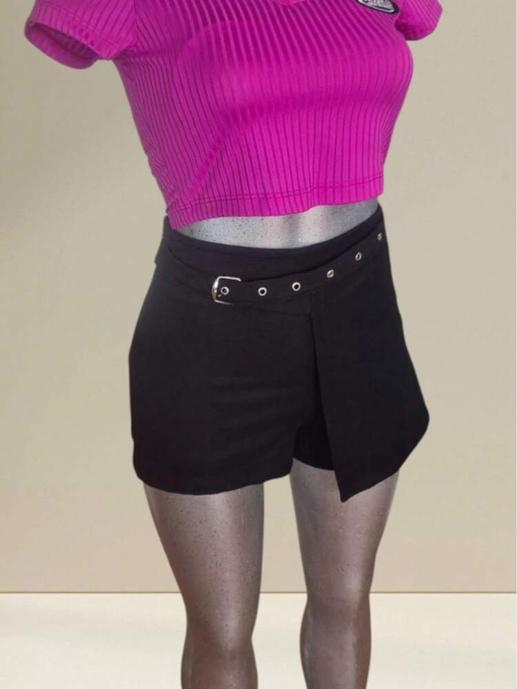 Women Shorts - Black - View 2