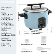 40-Cup Commercial Rice Cooker, Non-Stick, 8L, 24-Hour Keep Warm, For Restaurants - Tapa Dividida De 8 L - View 7
