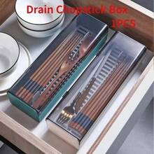 Kitchen Fashion Storage Tableware Chopstick Box With Lid  Dustproof Drainage - Multicolor - View 5