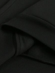 KID003|Sudadera con capucha Otoño/Invierno 2025|Sudadera estampada elegante para edades de 4 a 15 años|Enviado desde México|Temporada de regreso a clases|Halloween|Para uso diario y regreso a clasesSudadera de color negro con diseño festivo "BOO CREW" e imágenes de fantasmas, perfecta para la temporada de Halloween y con una acabado cómodo y suave - Negro - Ver 8