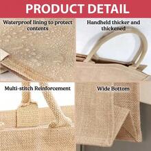 Customized Dog Supplies & Dog Park Bag - Personalized Jute Tote Bag, Gift For Dog Lovers