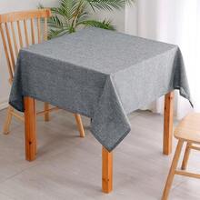 2 Paquetes de Mantel Cuadrado de Lino Sintético - Mantel Resistente a Arrugas y Manchas Lavable para Cocina, Comedor, Fiesta y Cena, Gris, 30 X 30 Pulgadas - Paquete gris de 30 x 302 unidades - Ver 3