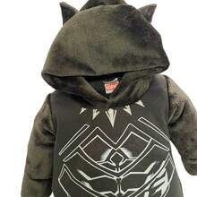 Marvel Mameluco para Bebé con gorro bordado - Negro - Ver 3