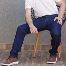 Kit With 2 Men's Heavy Duty Jeans Reinforced Elastane Lycra Immediate Shipping - 藍色 - 查看 6