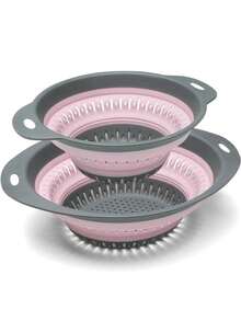 1 pieza Colador y escurridor plegable, Colador de silicona y escurridores de alimentos, Para verduras y frutas, Artículos esenciales de cocina, Artículos de cocina para una eficiencia máxima de la cocina con estilos acogedores de otoño e invierno