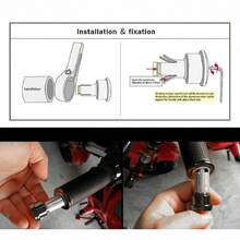 2pcs Motorcycle Bar End Mirrors - 7/8" (22mm),Made Of  High Quality Aluminum,Which Are More Secure Than Ordinary Mirrors,High-Definition Glass Is Soft And Not Dazzling,Easy To Install,360 Degree Free Adjustment Flexible Adjustment ,For Suzuki,  For H-Onda,  For Kawasaki,  For Y-Amaha, Etc(Black) - 黑與白 - 查看 4