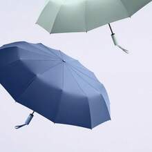 Automatic Umbrella, Automatic Folding Umbrella, Sun Umbrella, Home Entertainment Outdoor Dual-Use Sunshade Umbrella - Black - View 8