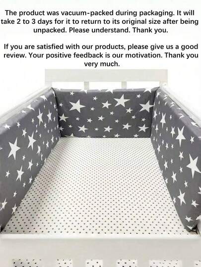 1pc Baby & Toddler Bed Rail Guard, Crib Bumper For All Seasons, Anti-Fall Anti-Collision, Washable, Baby Shower Gift For Girls And Boys