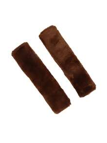 2Pcs Soft Car Seatbelt Cover Sheepskin Seat Belt Pillow Pad Seat Belt Strap Cover Shoulder Pads For Bag Car Accessories - Multicolor - View 24