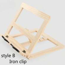 Look Bookshelf Wooden Reading Bookshelf Children's Reading Stand Notebook Stand Reading Anti-Myopia Bookshelf - 彩色 - 查看 10